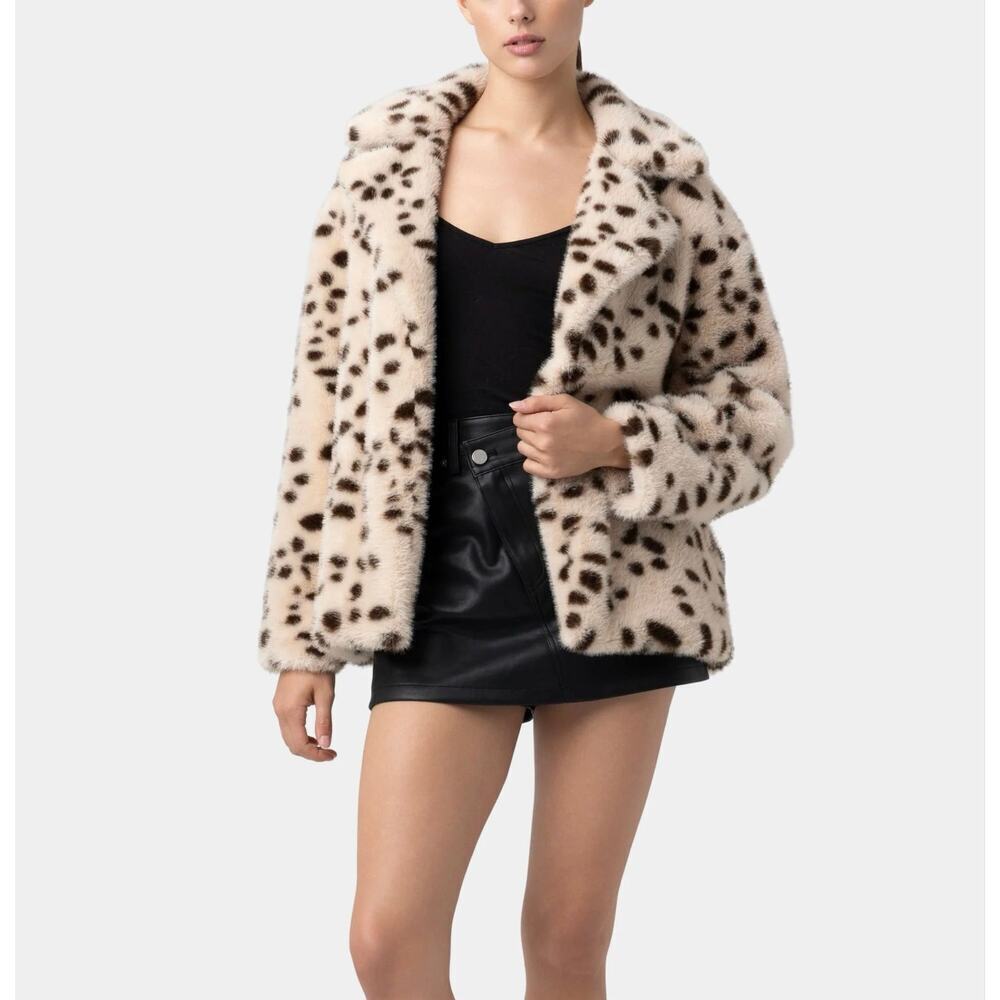 Z Supply Faux Leopard Jacket Sz XS- fits Medium $250 MSRP